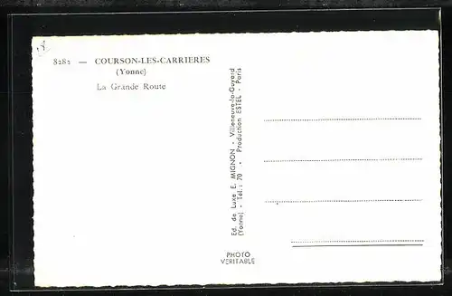 AK Courson-les-Carrieres, La Grande Routee