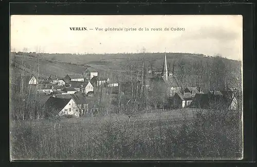 AK Verlin, Vue gènèrale-prise de la route de Cudot