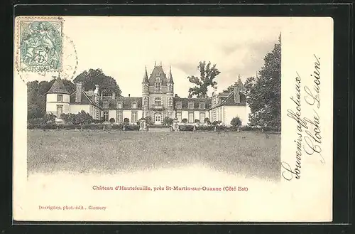 AK Saint-Martin-sur-Ouanne, Chateau d`Hautefeuille