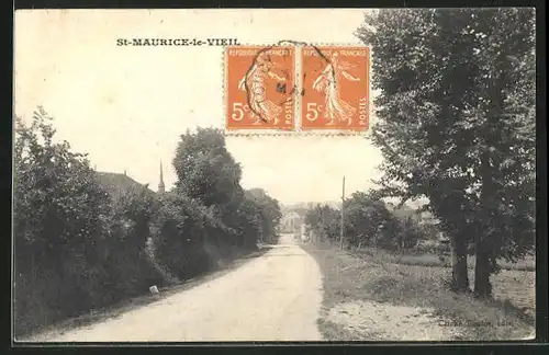 AK St-Maurice-le-Vieil, Strassenpartie