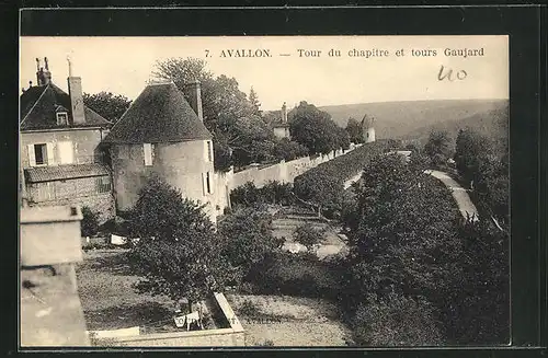 AK Avallon, Tour du chapitre et tours Gaujard