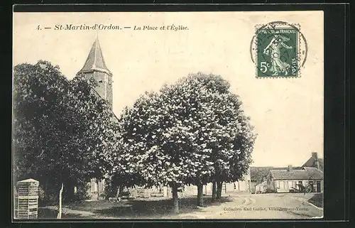 AK St-Martin-d`Ordon, La Place et l`Eglise