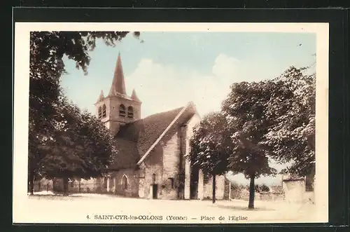 AK Saint-Cyr-les-Colons, Place de l`Eglise