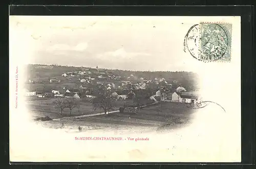 AK St-Aubin-Chateauneuf, Vue générale, Ortsansicht