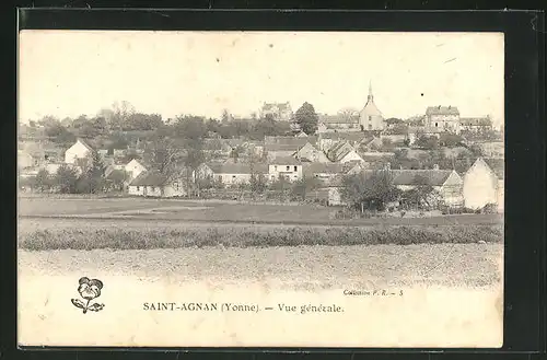 AK Saint-Agnan, Vue générale, Ortsansicht
