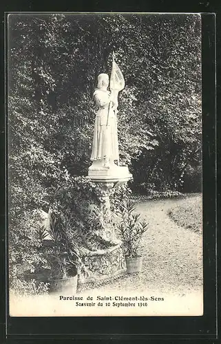 AK Saint-Clément-lès-Sens, Paroisse, Souvenir du 10 Septembre 1916