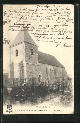 AK Villeneuve-la-Dondagre, L`Eglise