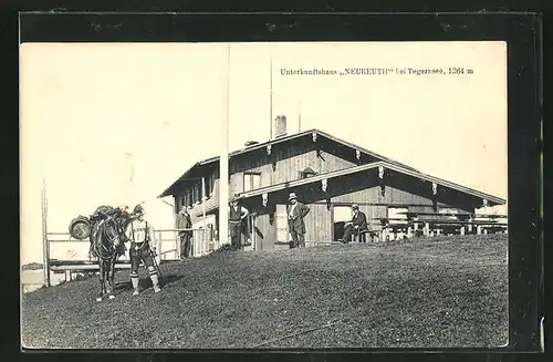 AK Unterkunftshaus Neureuth bei Tegernsee
