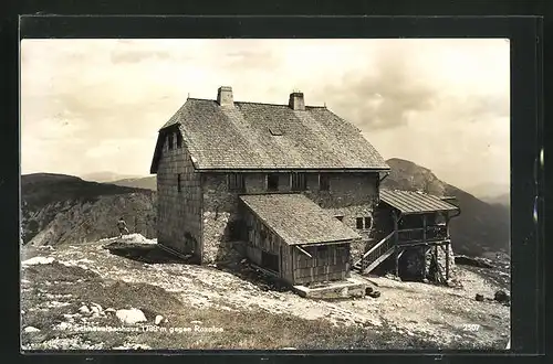 AK Schneealpenhaus, Gesamtansicht gegen Raxalpe