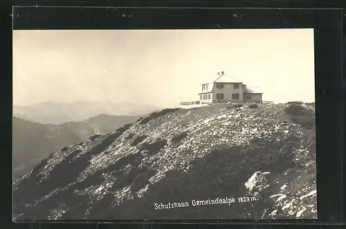 AK Schutzhaus Gemeindealpe, gesehen aus der Ferne