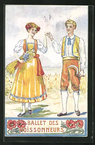 AK Neuchatel, La Fete Federale de Chant Juillet 1912, Ballet des Maoissonneurs