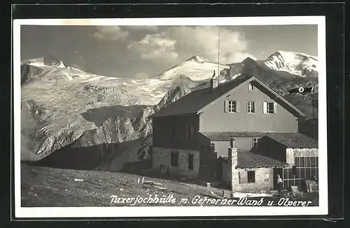 AK Tuxerjochhütte, Blick auf die Gefrorner Wald und Olperer