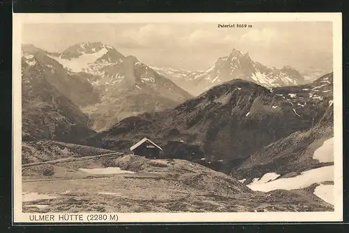 AK Ulmer Hütte, Gebirgspanorama mit Pateriol