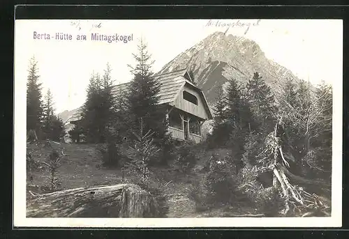 AK Berta-Hütte, Berghütte am Mittagskogel