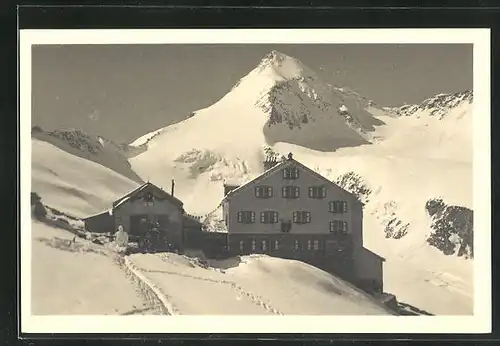 AK Kürsingerhütte, Panorama mit Grosser Geiger