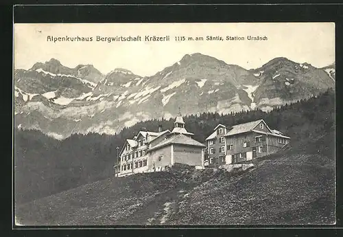 AK Urnäsch, Alpenkurhaus Bergwirtschaft Kräzerli