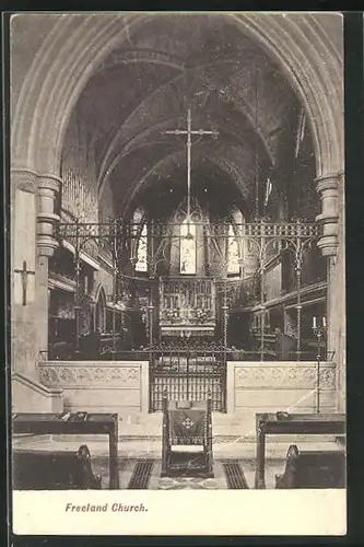 AK Freeland, Church, Interior, Innenansicht der Kirche