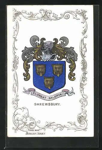 AK Shrewsbury, Wappen der Stadt, Floreat Salopia
