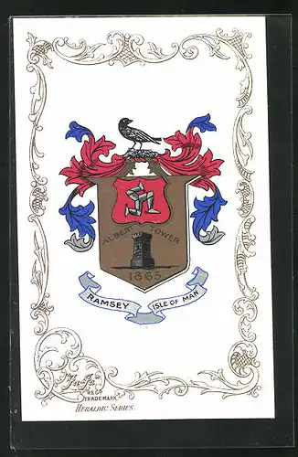 AK Ramsey / Isle of Man, Wappen der Ortschaft