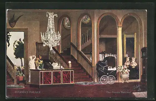AK Titania`s Palace, The Private Staircase, Puppenhaus
