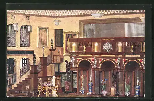 AK Titania`s Palace, Hall of the Fairy Kiss, Puppenhaus, Möbel