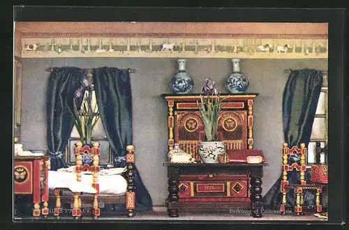 AK Titania`s Palace, Bedroom of Princess Iris, Puppenhaus, Möbel
