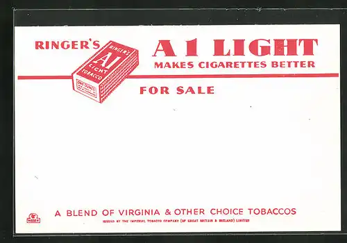 AK Ringer`s A1 Light - makes Cigarettes better, Tabak