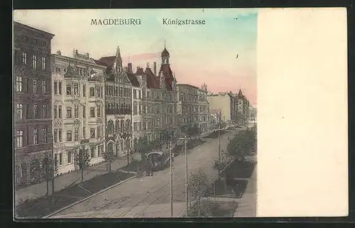 AK Magdeburg, Blick in die Königstrasse