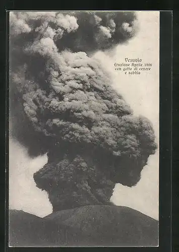 AK Vesuvio, Eruzione Aprile 1906..., Vulkanausbruch