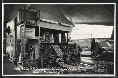 AK Wilton, Sizing & Drying Machine at Wilton Royal Carpet Factory