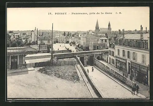 AK Poissy, Panorama pris de la Gare