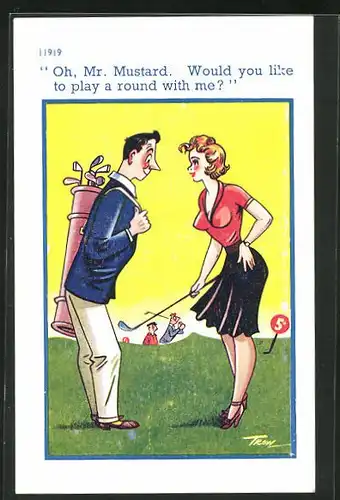 AK Oh, Mr. Mustard, Paar beim Golf