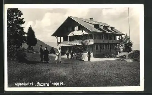 AK Frastanz, Ansicht vom Alpen-Hotel Bazora
