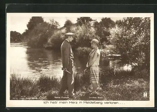 AK Ich hab` mein Herz in Heidelberg verloren, Filmszene mit Werner Fuetterer