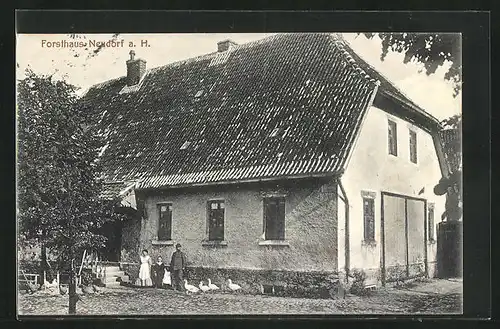 AK Neudorf a. H., Blick auf das Forsthaus