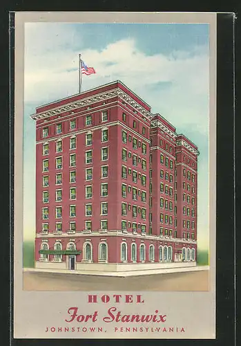 AK Johnstown, PA, Hotel Fort Stanwix, Eckfassade