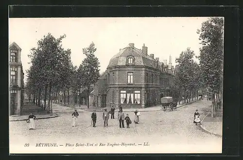 AK Béthune, Place Saint-Eloi et Rue Eugéne-Haynaut