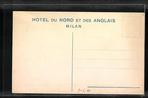 AK Milan, Hotel ou Nord et des Anglais