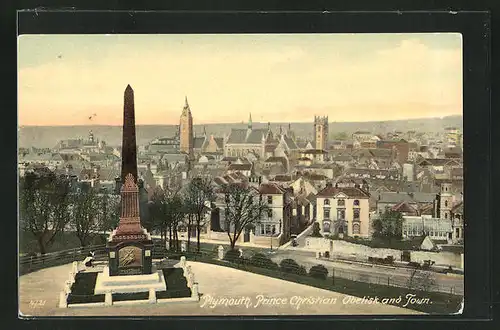 AK Plymouth, Prince Christian Obelisk and Town