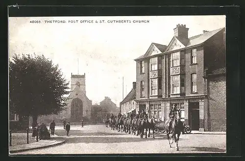 AK Thetford, Post Office & St. Cuthberts Church