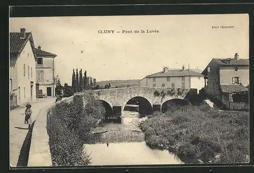 AK Cluny, Pont de la Levée