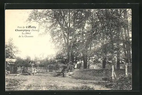 AK Champigny-sur-Marne, Parc de Coeuilly, La Place de la Chanson