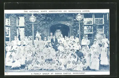 AK Hawkhurst, The National Waif's Association (Dr. Barnardo's Homes) A Family Group at Babies Castle
