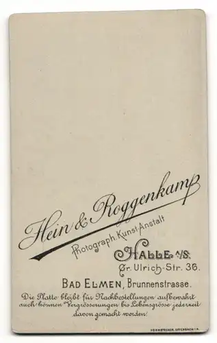 Fotografie Hein & Roggenkamp, Halle a. S., Dame im Kleid mit Hochsteckfrisur