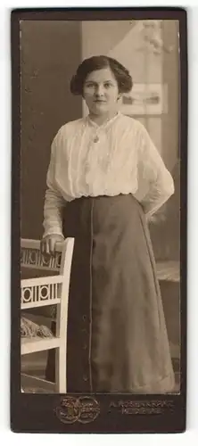 Fotografie A. Rosenkranz, Heidenau, Portrait bürgerliche junge Dame