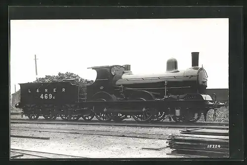 AK englische Eisenbahn, Lokomotive Nr. 469 der LNER mit Tender