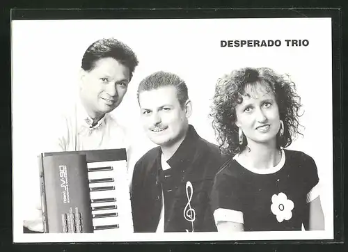 AK Musiker Desperado Trio mit Keyboard