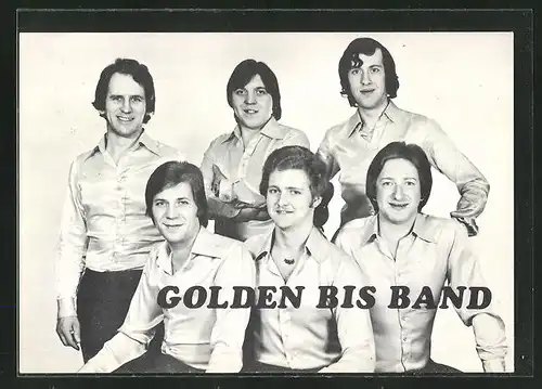 AK Musiker Golden Bis Band mit lächelnden Gesichtern