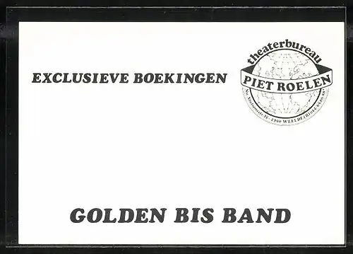 AK Musiker Golden Bis Band mit lächelnden Gesichtern
