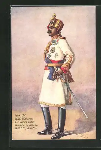 AK Indien, H. H. Maharaja Sir Ganga Singh, Bahadur of Bikaner
